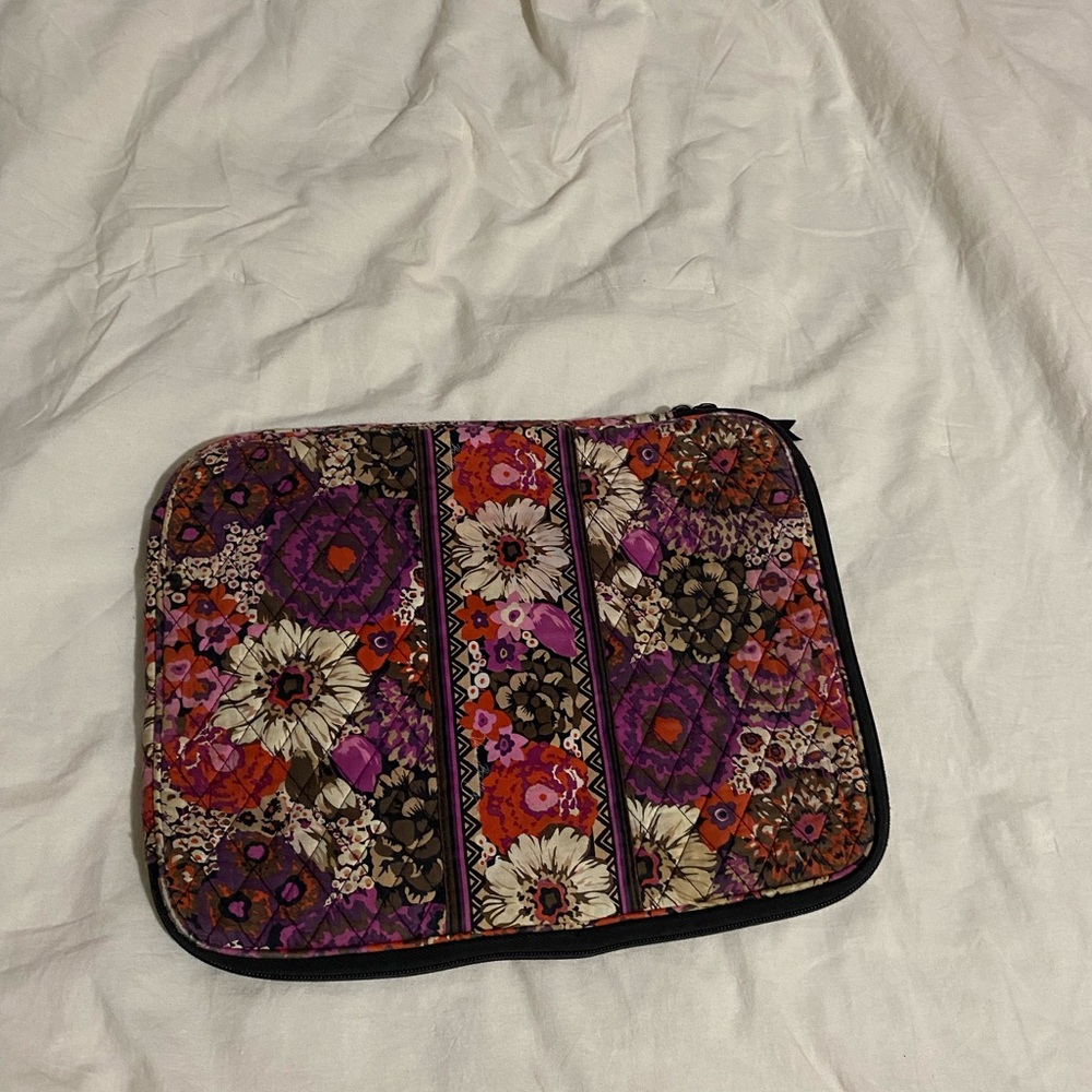 Vera Bradley Purple and Pink Quilted Laptop Case